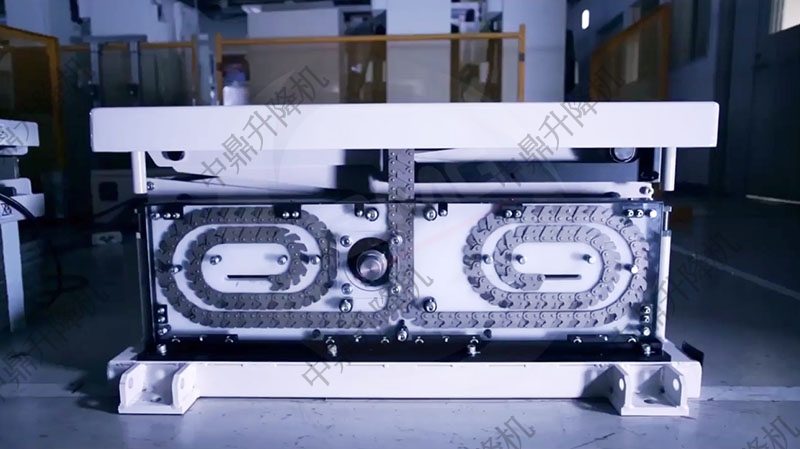 刚性链升降台工作原理揭秘：从柔性链条到刚性立柱的转变(图2)