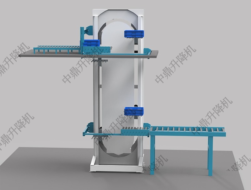 叉臂式循环提升机：多行业高效转运与智能化升级核心方案(图2)