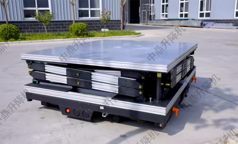 销齿链举升智能全向车：高精度升降与灵活移动工业解决方案(图2)